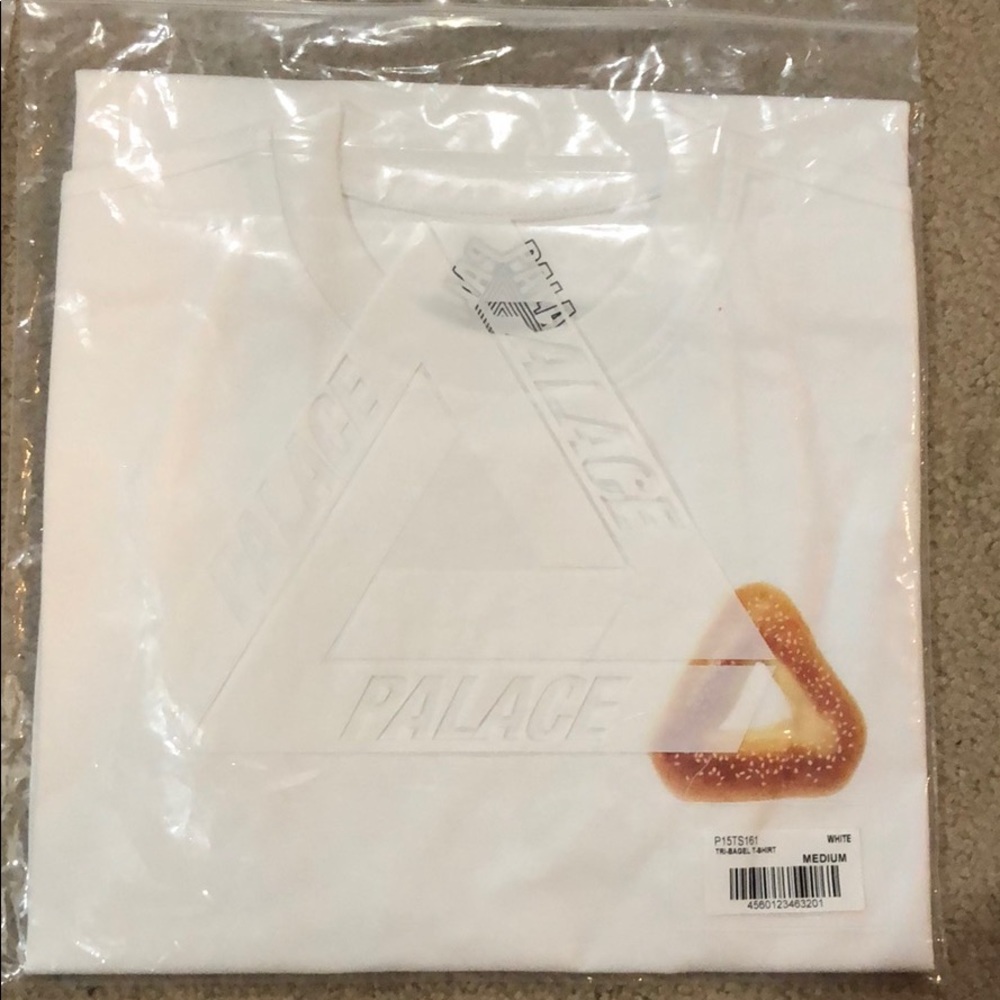 New! White tri-bagel tshirt